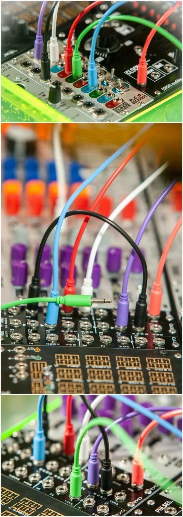 Green Color Glowed DC 3.5mm Audio Auxiliary Mono Cable