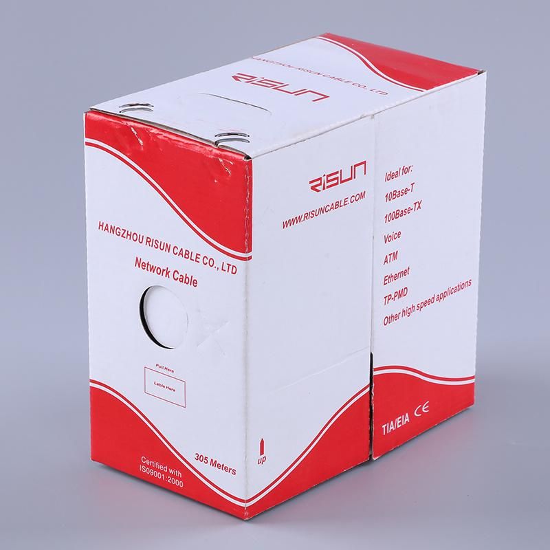 Outdoor Use UTP Cat5e PE Jacket 305m/ Pull Box LAN Cable