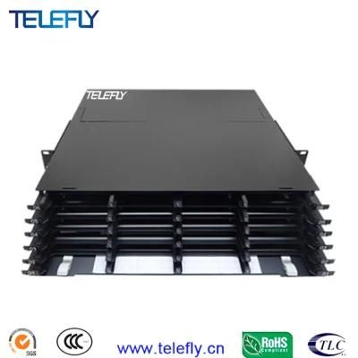 Factory Sales High Density 2u 288 Core MPO Mpt Fiber Distribution Frame Module Box Suit for 19&quot; Rack