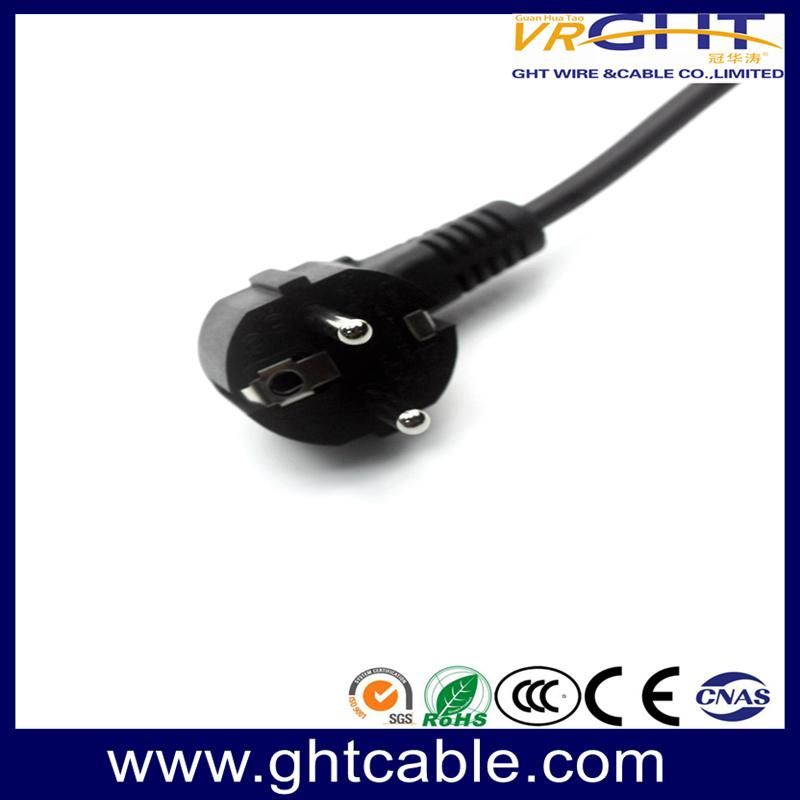 Europe/Schuko Cee7 Power Cord to IEC C13 Angle Female Connector