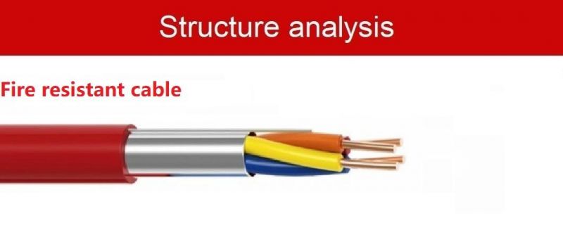 Factory Supply 2/4/6/8/10/12 Core 24AWG Shielded Security Red Fire Resistant Alarm Cable