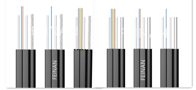FTTH Drop Cable G657A Fiber Single Mode Fiber Optic Cable with LSZH Jacket