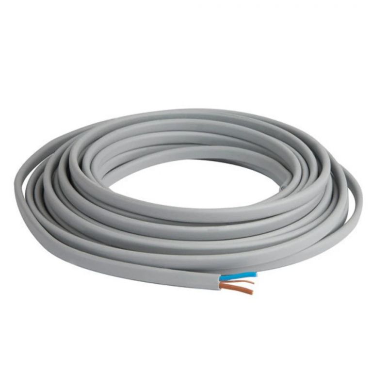 Flat Elevator Cable PVC Insulated 1.5mm 2.5mm 3 Core 2+E Solid Twin with Earth Electro Cables