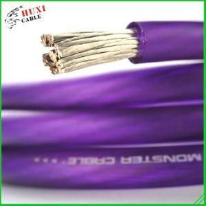 Low Voltage, Transparent Frosted Power Cable with Plastic Reel