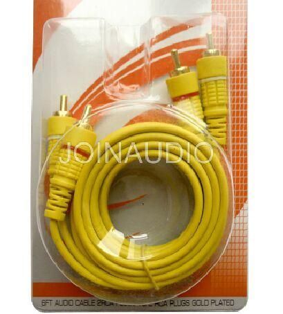 Audio Cable RCA Cable 2RCA to 2RCA Cable Yellow Wire (2R-2R YELLOW)