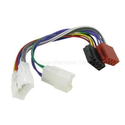OEM Car Radio Stereo Cable Wire Harness Adapter with 16pin DIN ISO Female Socket