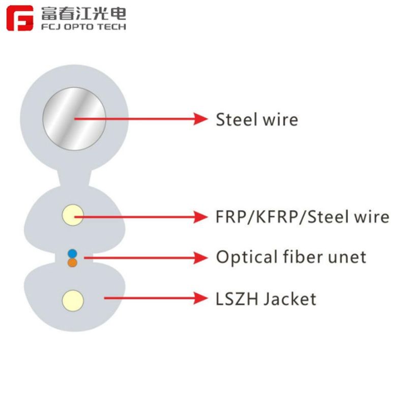 Drop FTTH Fiber Optic Cable Hot Sale (GJYXFCH) Low Cost