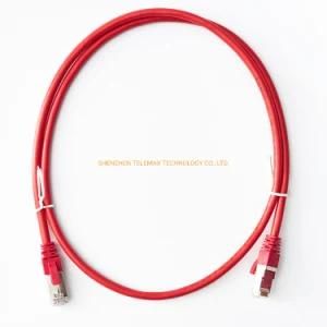 CAT6A Shielded FTP Patch Lead+Golden Plug for Solid or Stranded Cable, Network Patch Cord
