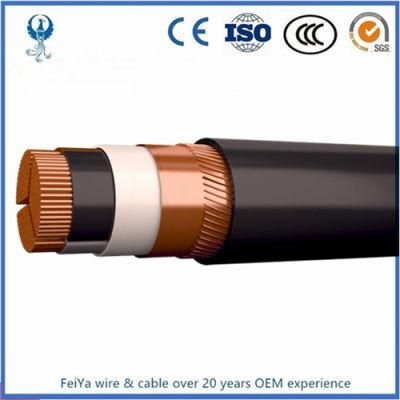 Feiya Australian Standard (Medium Voltage) Industrial Cables 12.7/22kv Single Core Screened &amp; PVC Sheathed (Cu Conductor)