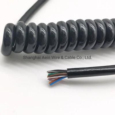 Spring-Type EV Charging Cable Used in Charging Systems