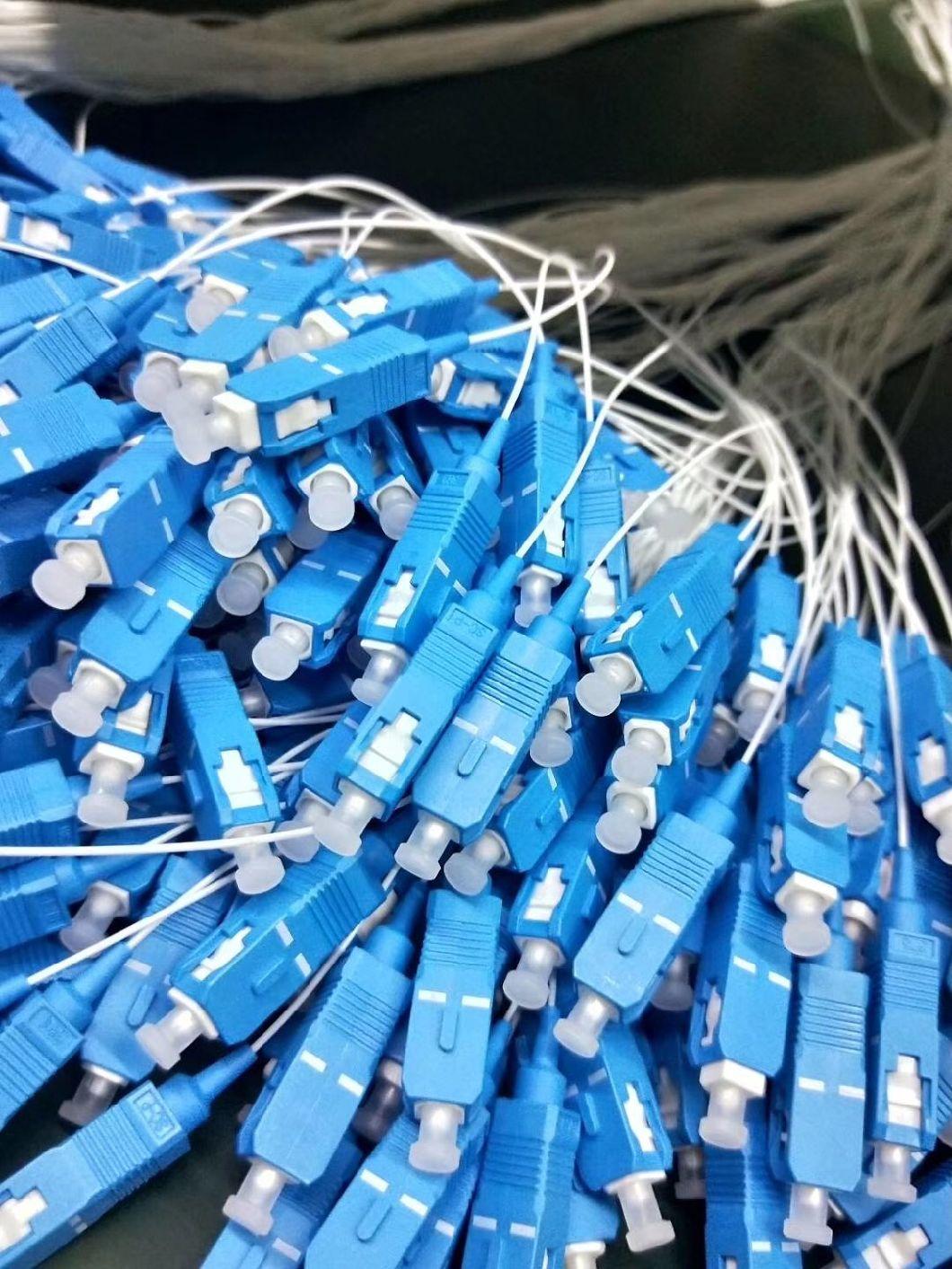 Singlemode 0.9/2.0/3.0mm Cable PVC/LSZH Sc/APC Fiber Optic 1m Pigtail