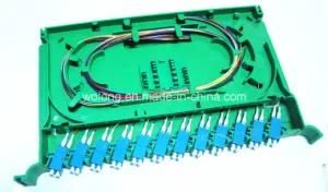 24 Core LC Pigtail in Fiber Optic Splice Tray for Fiber Optic Cabinet