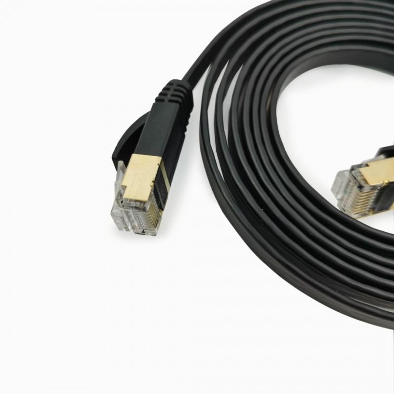 Cat 7 Network Cable Shielded UTP FTP SFTP Solid Flat Internet LAN Computer Patch Cord Ethernet Cable