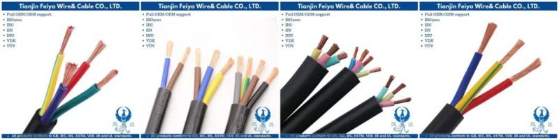 Nyy H07rn-F Single Core Multi Core PVC XLPE Insulated PVC Cep LSZH Sheathed Copper Conductor Wire Cable
