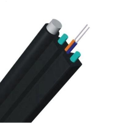 Gjxh FTTH Drop Fiber Optic Cable, GJXFH/Gjxh Optical Fiber Cable Black LSZH / PVC Sheath