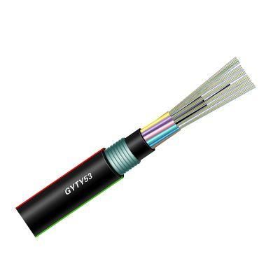 GYFTY GYTY53 GYXTW ADSS Single Mode Fiber Optic Cable 6 8 12 24 Core Optical Fiber Cable Wood Drum G652D