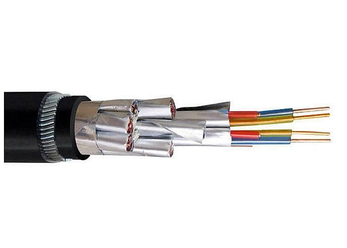 Silver Plated Instrument Cable Swa PVC Is OS Dual Male Shielded Instrument Cable