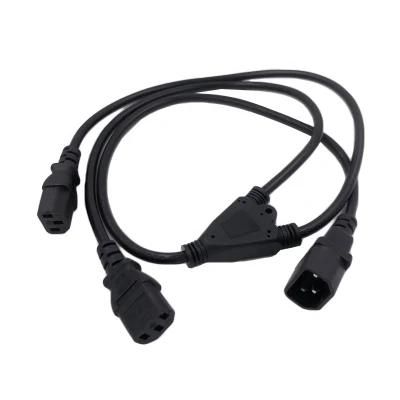 PDU Y Type Extension Power Cord, 3 Way Y Cable Splitter C13 to C14 Power Cord
