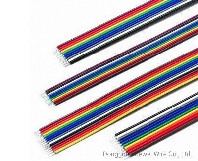 Power Cable Flouroplastic Colorful Parallel Wire with 6p/8p/10p/12p