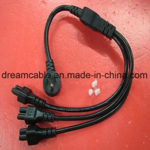 1.2m Black NEMA5-15p Y Splitter Power Cord with IEC C5