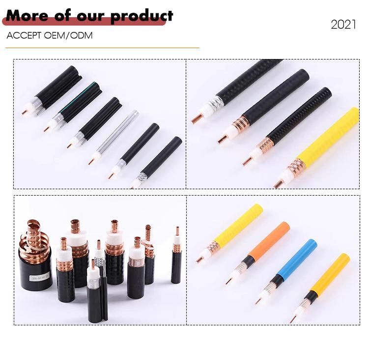 PE Shield Coaxial Cable 50ohm RF Electric Single Core Cable CCTV System Wire RF Cable Price