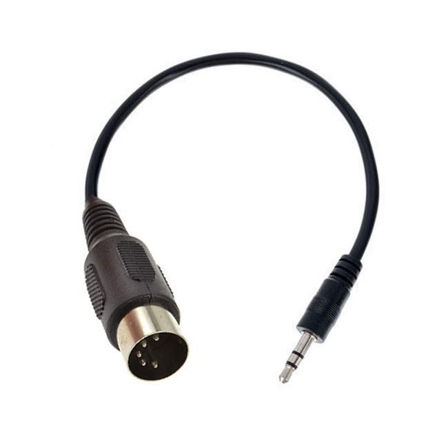MIDI DIN 5pin Male Plug to 4X3.5mm 1/8 Jack Mono Audio Cable Adapter