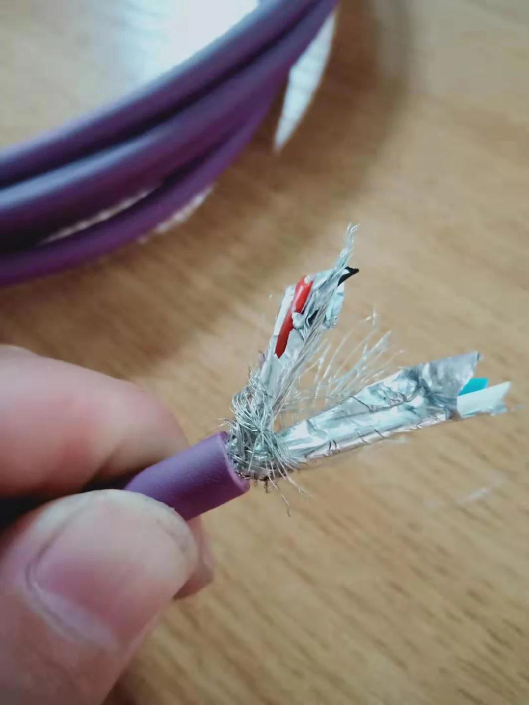 Pre-Wired M12 Connector Cable 5-Pin Female a-Coding 3m/10FT PVC Line Canbus Cable