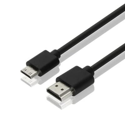 Bare Copper Super Slim Thin 120Hz 10M Mini HDMI To Standard HDMI Cable