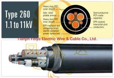 Type 260 1.1to11kv Reeling &amp; Trailing Cables to AS/NZS 1802: 2003