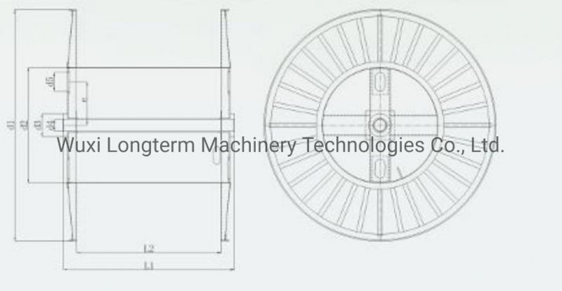 Big Steel Corrugated Spool for Cable Machine, Corrugated Steel Bobbin for Wire Stranding#