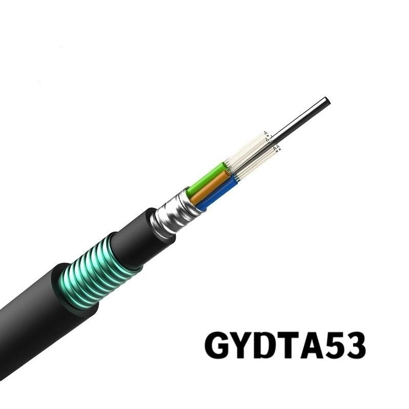 Aluminium Tape Armored Ribbon Optic Fiber Cable Gydta 216 Core Made in China for Communication