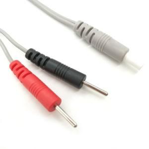 2 in 1 DC Head 2.35mm to Pin 2mm Cable for Tens Machines