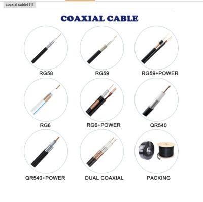 RG6 Coaxial Cable Audio Cable PE Jacket 75 Ohm/Rg11/Rg59/RG6