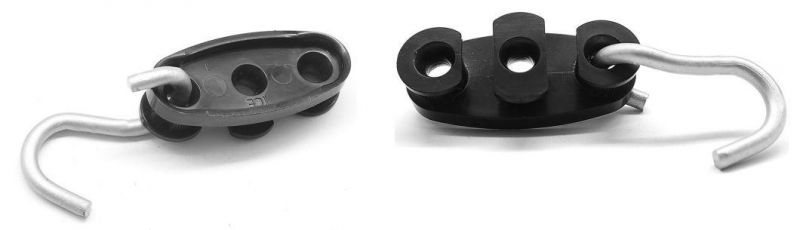 FTTH Drop Cable Anchor Clamp with Galvanize Steel Hook