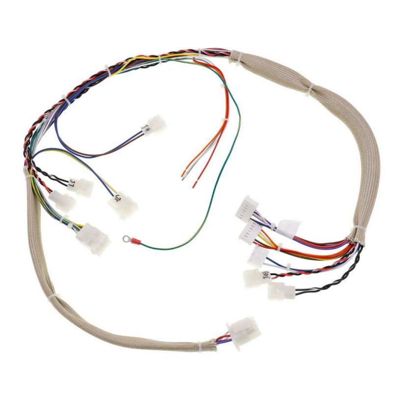 OEM Terminal Automobile Panel Mount Cables Control Electrical Cabling Harness Assembly with RoHS