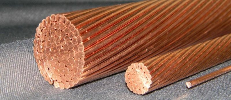 Stranded Soft Drawn Bright Bare Copper Ground Wire 250 300 350 400 500 Mcm