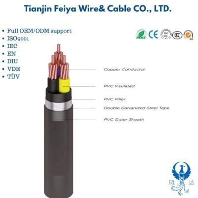 CE Certificate 0.6/1kv LV Nyy Nyby Nyry Nycy Copper Power Cable