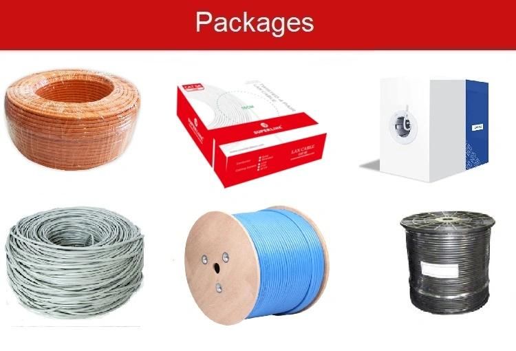 Unshield and Shield U/UTP U/FTP CAT6A Copper Network Cable for Industrial Computer Systems