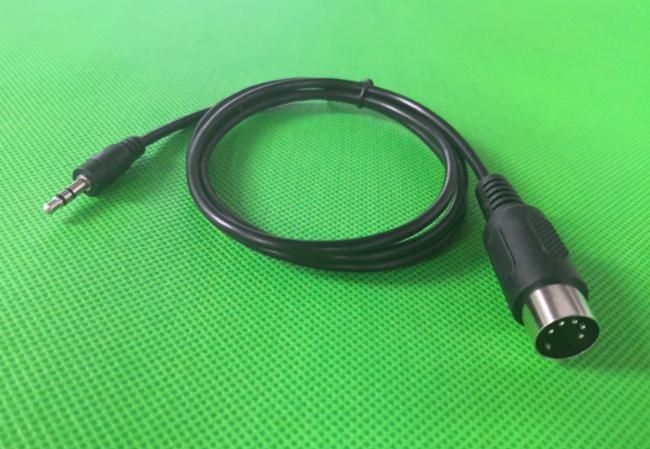 MIDI DIN 5pin Male Plug to 4X3.5mm 1/8 Jack Mono Audio Cable Adapter