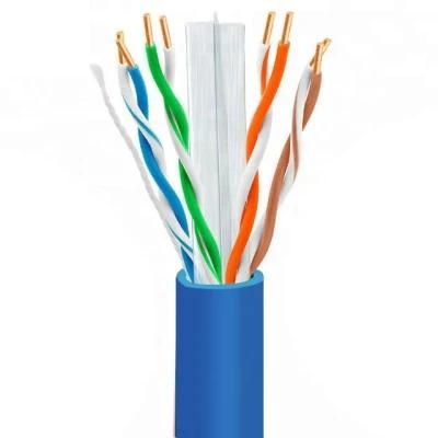 China Factory Price 305m High Twisted 4 Pair Cat 6 UTP LAN Outdoor Cable CAT6 Exterior 1000FT Roll UV Resistance Waterproof