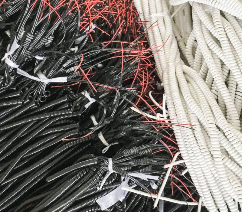 Customization PU PVC Material Power Spring Wire Spiral Cable Coiled Cable