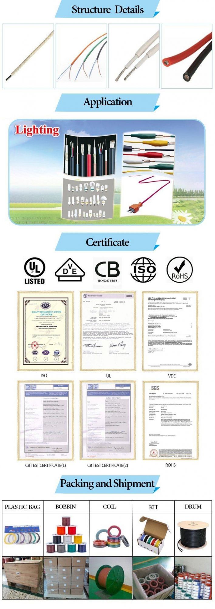 High Temperature Resistant Wire Tinned Copper 14 ~ 28AWG Electronic Internal Wiring UL10362 Style Electrical Wire Cable