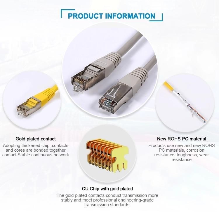 1m 1.5m 1.8m 2m 10m RJ45 Cat 6 Cord Ethernet Cat5e Patch Cable CAT6