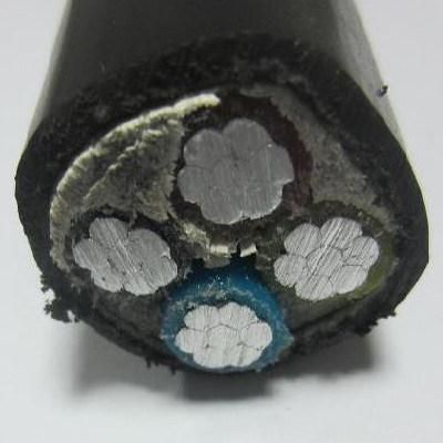 4core 25mm2 Al XLPE PVC Unarmour Cable with Rated 600/1000V