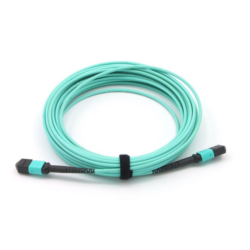 MPO (Female) -MPO (Female) Fiber Optical Patch Cord with Om5 Fiber Cable 10 Meter