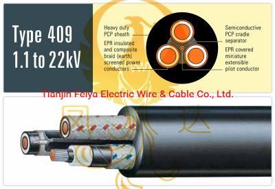 Type 409 1.1to22kv Reeling &amp; Trailing Cables to AS/NZS 2802: 2000