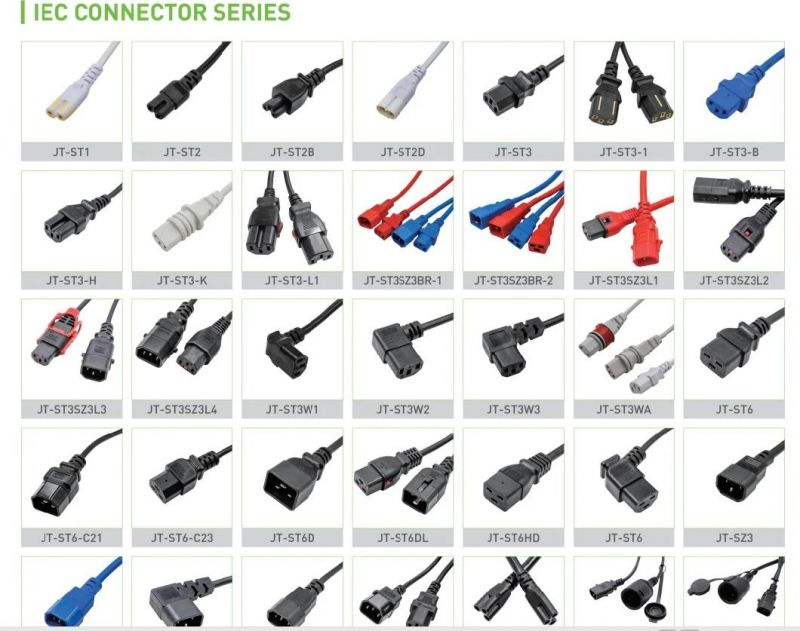 NEMA L5-20p Plug to L5-20r Connector Power Cables 15A 20A Sjt 14/3 12/3