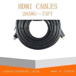 Male-Male Gold Plated Connector HDMI Cable 75FT Long