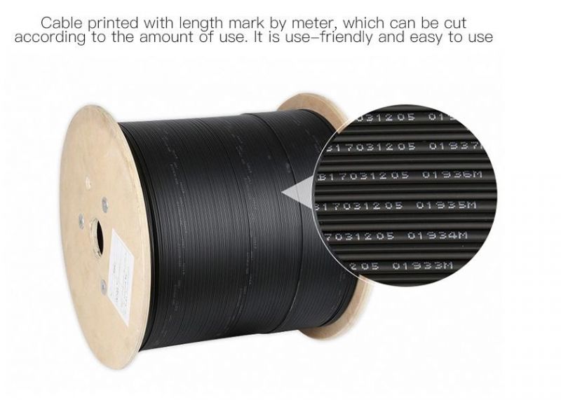 Indoor Self-Support 1/2/4 Core Fiber Optical Cable FTTH