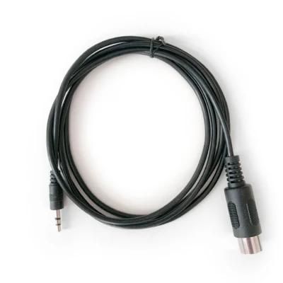 MIDI DIN 5pin Male Plug to 1X3.5mm 1/8 Jack Mono Audio Cable Adapter